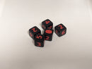 Pumpkin Harvest D6 Dice | Black Dice with Orange Numbers and Pumpkins (sold per die)