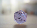 The Time Walker | Clear Glitter 34mm d20 CHONK RPG Dice Set w/Purple