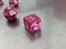 Radiant Maroon Pearl 7-Dice Set: Enchanting Roleplaying Essentials