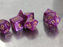 Amethyst Pearl 7-Dice Set: Enchanting Elegance for D&D Adventures