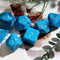 Diamond Crest: Azure Radiance (Light Blue with Silver Numbers) 7-Dice Set