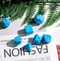 Diamond Crest: Azure Radiance (Light Blue with Silver Numbers) 7-Dice Set