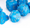 Diamond Crest: Azure Radiance (Light Blue with Silver Numbers) 7-Dice Set