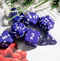 Diamond Crest: Royal Amethyst (Purple with White Numbers) 7-Dice Set