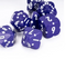 Diamond Crest: Royal Amethyst (Purple with White Numbers) 7-Dice Set