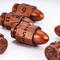 Bronze Bulletproof Fate: 7-Dice Bullet-Shaped RPG Resin Dice Set