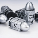 Bulletproof Fate: 7-Dice Bullet-Shaped RPG Resin Dice Set