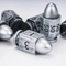 Bulletproof Fate: 7-Dice Bullet-Shaped RPG Resin Dice Set