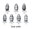 Bulletproof Fate: 7-Dice Bullet-Shaped RPG Resin Dice Set