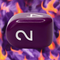 Purple with White Ink Arch’d4 Die – Single d4 by Role 4 Initiative | Easy-to-Read Four-Sided RPG Dice (Copy) (Copy)