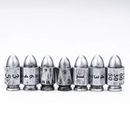 Bulletproof Fate: 7-Dice Bullet-Shaped RPG Resin Dice Set
