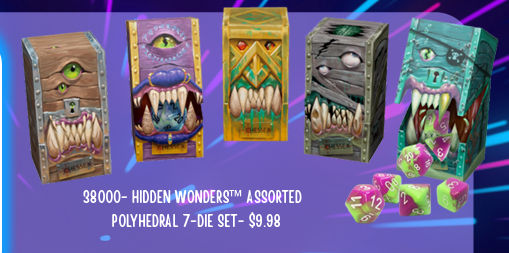 (preorder) Hidden Wonders™ Assorted 7-Die Polyhedral Set