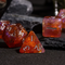 Sunset Nebula 7-Dice Acrylic Dice Set | Irregular Pattern Fill Dnd Dice