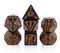 Haunted Hollow – Halloween Haunt 7-Dice RPG Set (Black with Orange Inking)