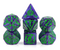 Witch’s Hex – Halloween Haunt 7-Dice RPG Set (Pearl Purple with Green Inking)
