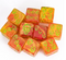 🔥16mm "Hot Skull" Swirl d6 – Neon Green on Molten Orange (Sold Individually)