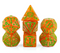 Toxic Pumpkin – Halloween Haunt 7-Dice RPG Set (Pearl Orange with Green Inking)