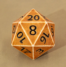 Ancient Ember Colossus: 55mm Giant d20 Dice with Aged Patina Effect