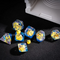 Sunglass Duck 7-Piece Polyhedral Dice Set – Chill Vibes Only DND Dice