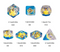 Sunglass Duck 7-Piece Polyhedral Dice Set – Chill Vibes Only DND Dice