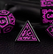 Purple Druid Pattern 7-Dice Set DND RPG Dice Black Druid Dice Set