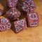 Dragon Script Emberglow: 7-Dice RPG Set – Copper with White Script Inks
