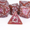 Dragon Script Emberglow: 7-Dice RPG Set – Copper with White Script Inks