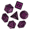 Purple Druid Pattern 7-Dice Set DND RPG Dice Black Druid Dice Set