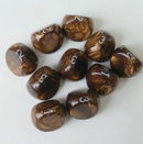 Bronze Brown Swirl d3 Die | 3-Sided Dice Single Piece