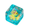 Duckling Daydream: 7-Dice RPG Set Teal with Tiny Ducks and Silver Numbers
