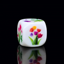 16mm Spring Tulip Flower Dice – Printed Floral D6 – Choose Your Quantity