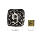 Runebound Mini Metal Dice Set with Storage Pendant – 7-Piece Micro dnd Dice (7mm-8mm)