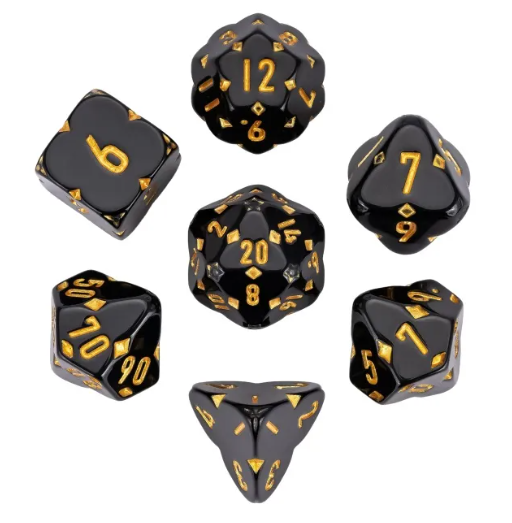 Diamond Crest: Midnight Fortune (Black with Gold Numbers) 7
