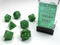 Vortex® Polyhedral Green/gold 7-Die Set | DND Dice Set by Chessex 27435