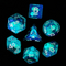 Noctilucent Jellyfish Dice 7-Dice Set Blue Glitter Dnd Dice Set