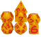 Cheese Dice | Funny Yellow 7-Dice Set for DnD Cheesy Chances