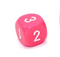 Opaque Pink/white 16mm d3 (d6 w/ 1-2-3 twice) Pink/white (SOLD PER PIECE)