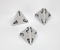 Opaque Polyhedral White /black d4 | 4-Sided Dice (sold per die)