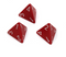 Opaque Polyhedral Red /white d4 | 4-Sided Dice (sold per die)