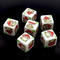 (White) Mushroom Dice | Printed d6 Dice Featuring Cute Mushroom Numbered