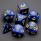 Midnight Blue Polyhedral Dice Set | 7-Dice Blue Set with Subtle Glitter
