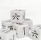 Chinese Numbers Dice | White Dice w/Black Printed Chinese Numbers (sold per piece)