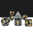 Obsidian Pearl 7-Dice Set: Refined Elegance for RPG Adventures