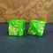 Grass Emerald Enchantment Pearl 7-Dice Set: A D&D Must-Have