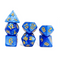 Sapphire Pearl 7-Dice Set: Precision and Elegance for Your Adventures