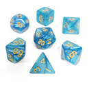 Ocean Sapphire Pearl 7-Dice Set: D&D Roleplaying Essentials