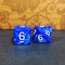 Sapphire Blaze Pearl 7-Dice Set: D&D Roleplaying Essentials