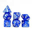 Sapphire Blaze Pearl 7-Dice Set: D&D Roleplaying Essentials