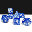 Sapphire Blaze Pearl 7-Dice Set: D&D Roleplaying Essentials