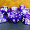 Royal Amethyst Pearl 7-Dice Set: D&D Roleplaying Elegance